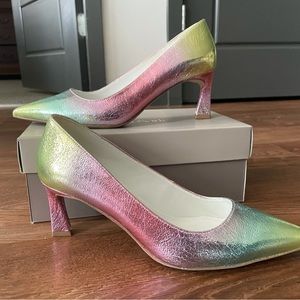 Franco Sarto Ombré/ Holographic heels